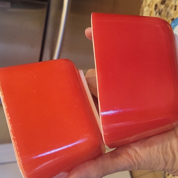 Pyrex Primary Refrigerator Set Yellow Blue Red Full Set 1950 - Picture 14 of 14